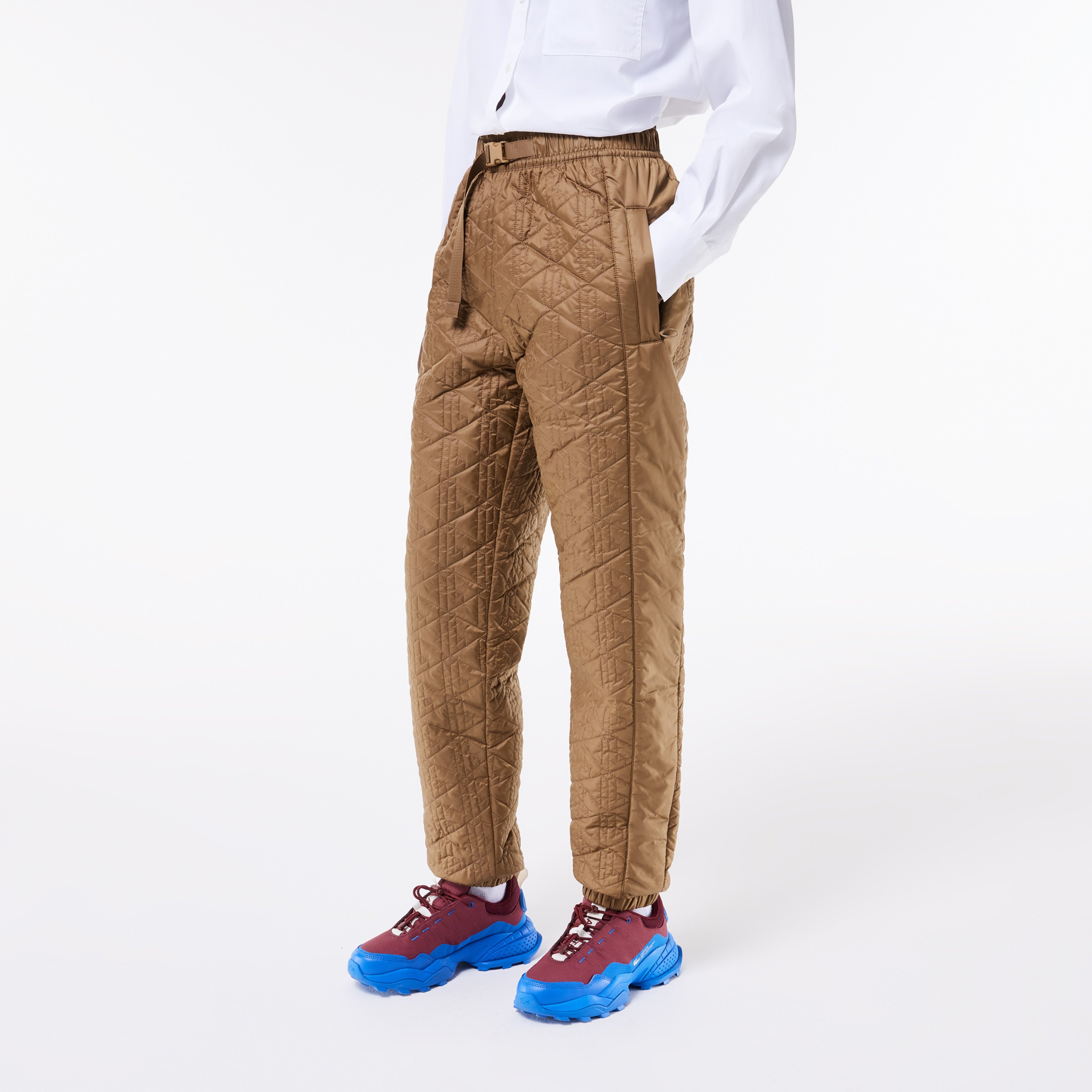 Kadın Straight Fit Monogram Kahverengi Eşofman Altı