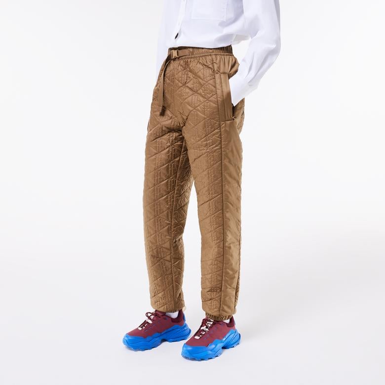 Kadın Straight Fit Monogram Kahverengi Eşofman Altı