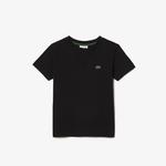 Çocuk Bisiklet Yaka Siyah T-Shirt