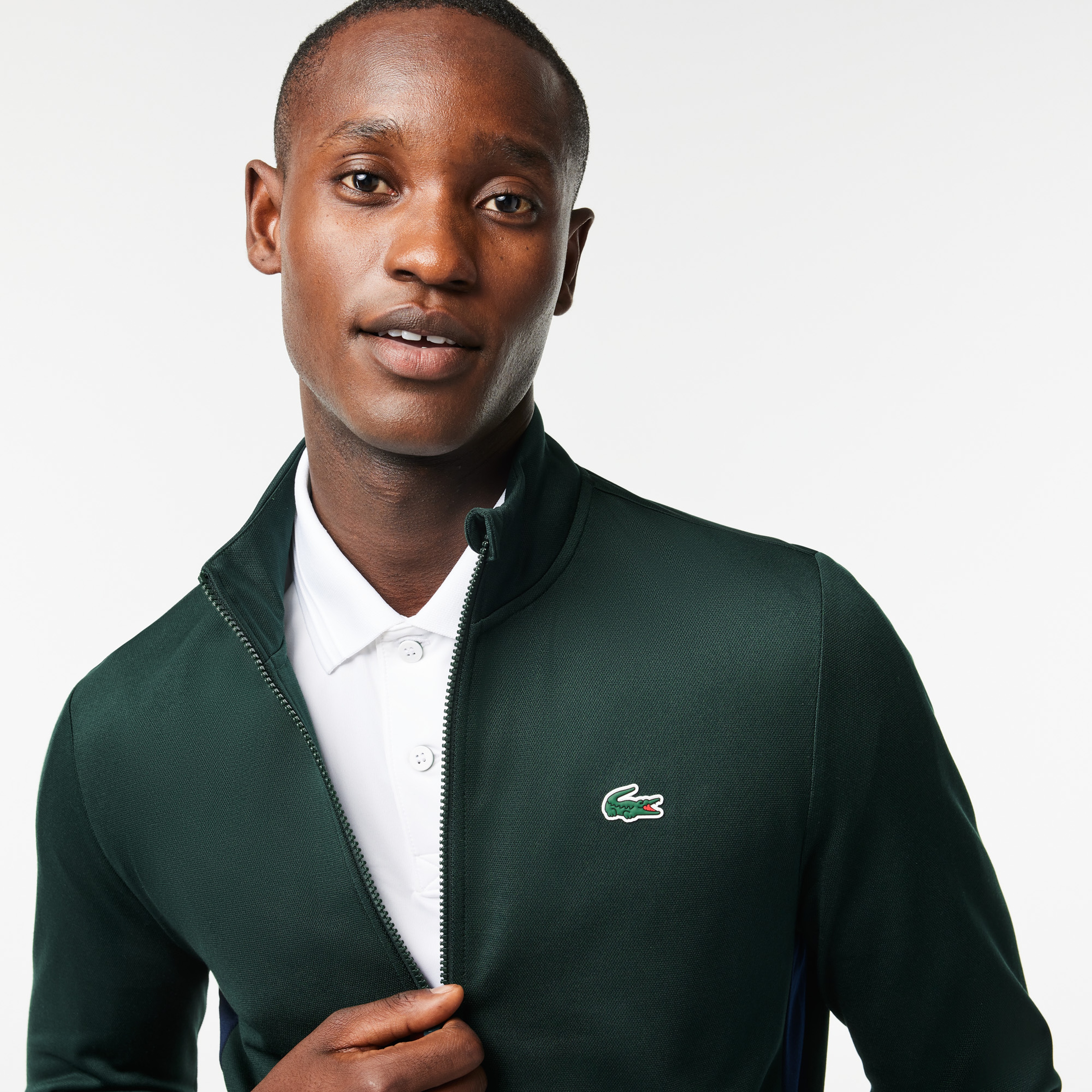 SPORT Erkek Classic Fit Fermuarlı Yeşil Sweatshirt