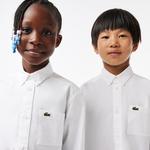 Çocuk Uzun Kollu Beyaz Gömlek