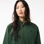 Kadın Regular Fit Uzun Kollu Fermuarlı Yeşil Elbise