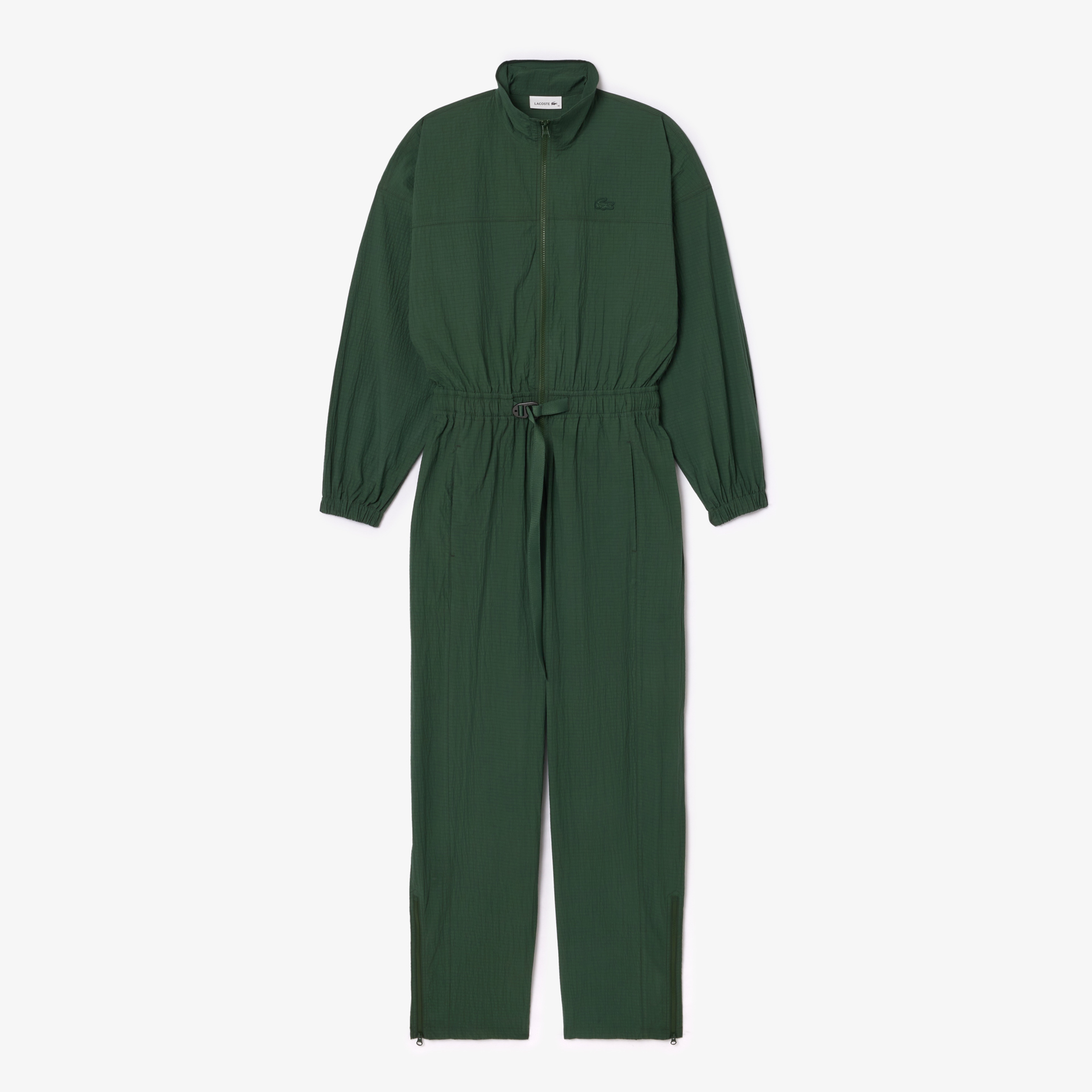 Kadın Regular Fit Uzun Kollu Fermuarlı Yeşil Elbise