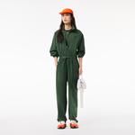 Kadın Regular Fit Uzun Kollu Fermuarlı Yeşil Elbise