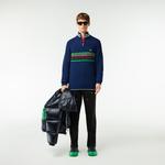 Erkek Classic Fit Uzun Kollu Çizgili Lacivert Triko