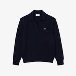 Kaşmir Kadın Polo Yaka Kaşmir Lacivert Kazak