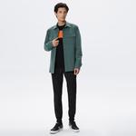 Erkek Gömlek Yaka Haki Ceket