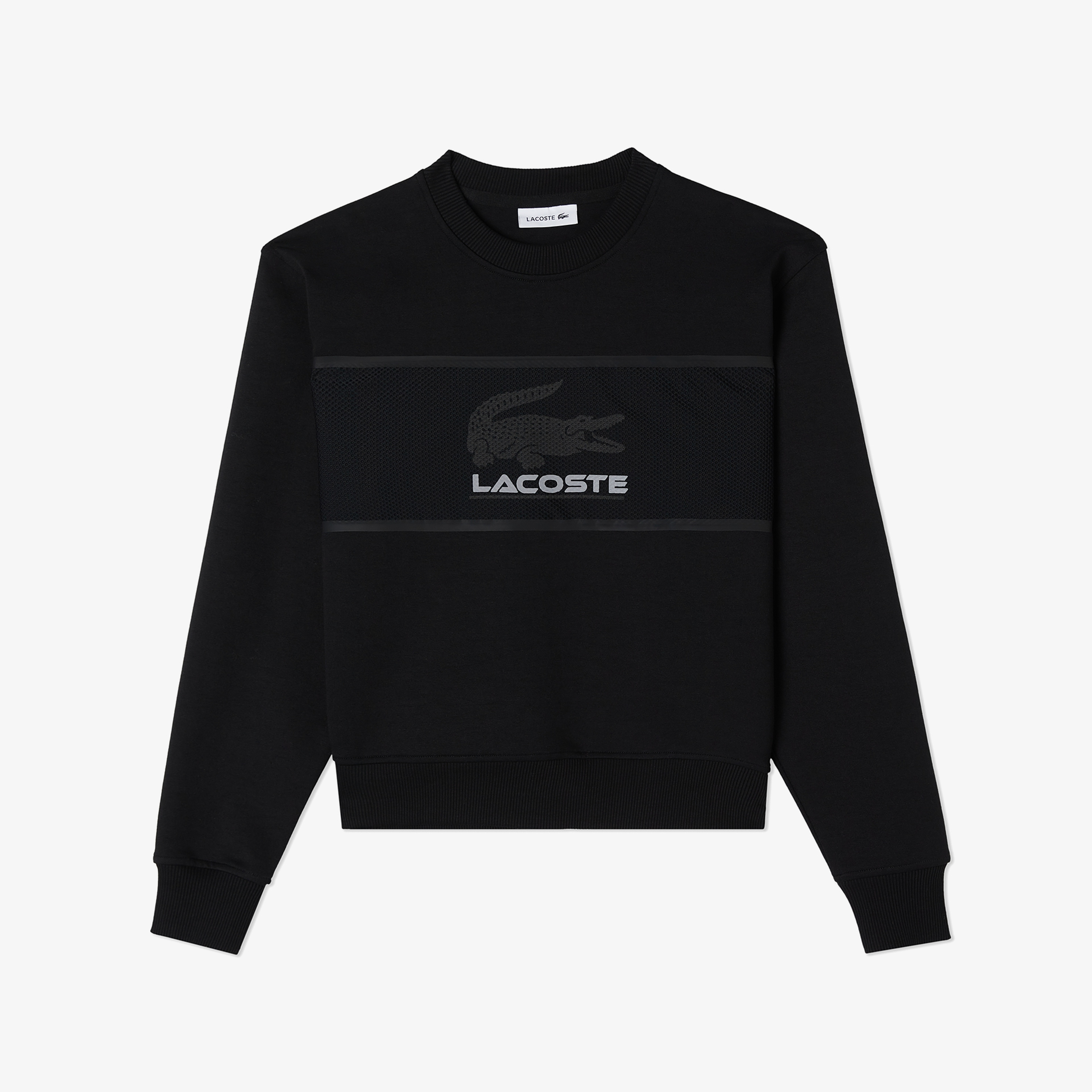 Kadın Relaxed Fit Bisiklet Yaka Baskılı Siyah Sweatshirt