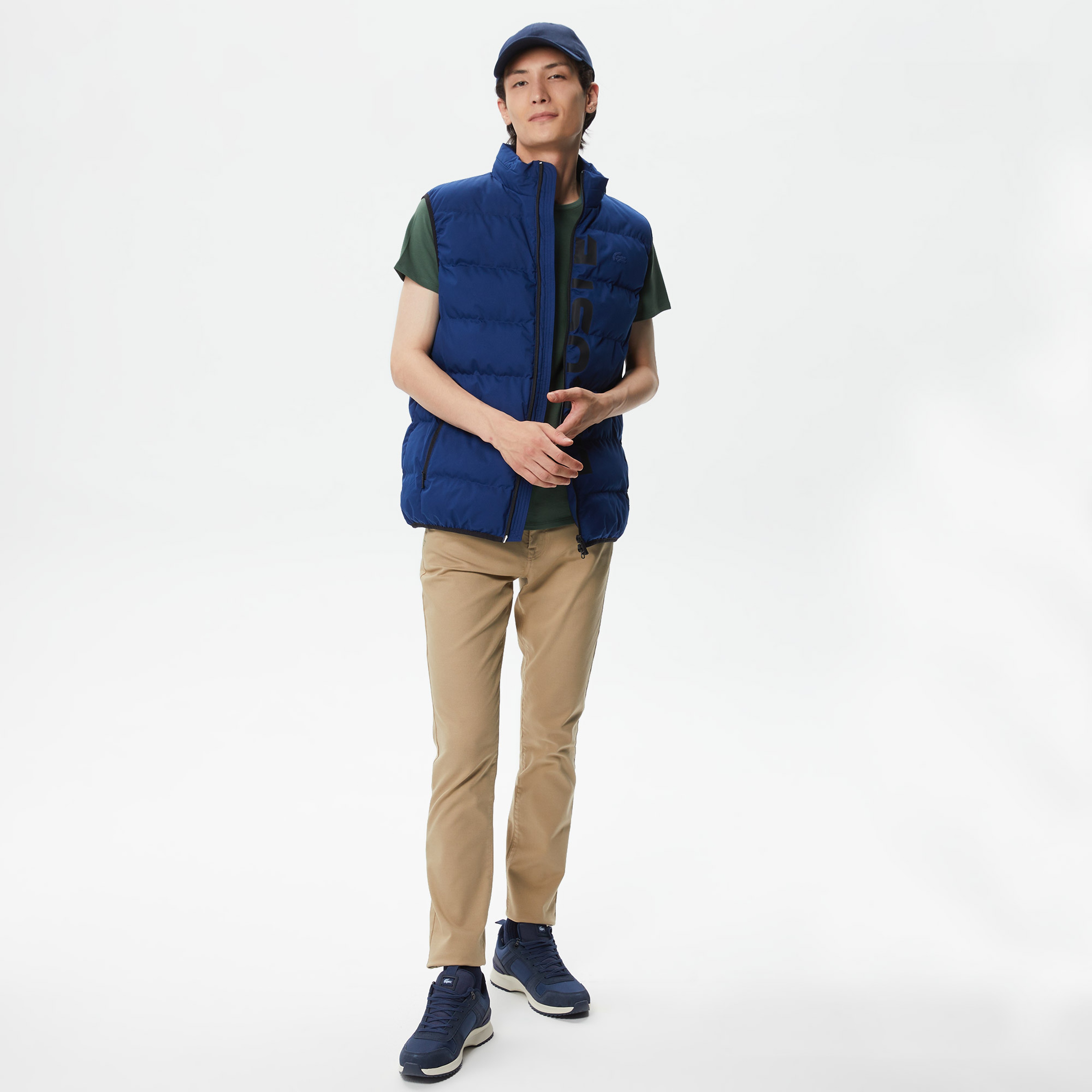 Erkek Kapitone Koyu Mavi Yelek