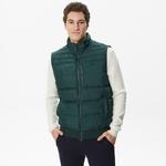 Erkek Kapüşonlu Yeşil Mont