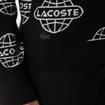 Erkek Regular Fit Uzun Kollu Bisiklet Yaka Desenli Siyah Triko