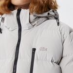 Kadın Kapüşonlu Kapitone Gri Mont