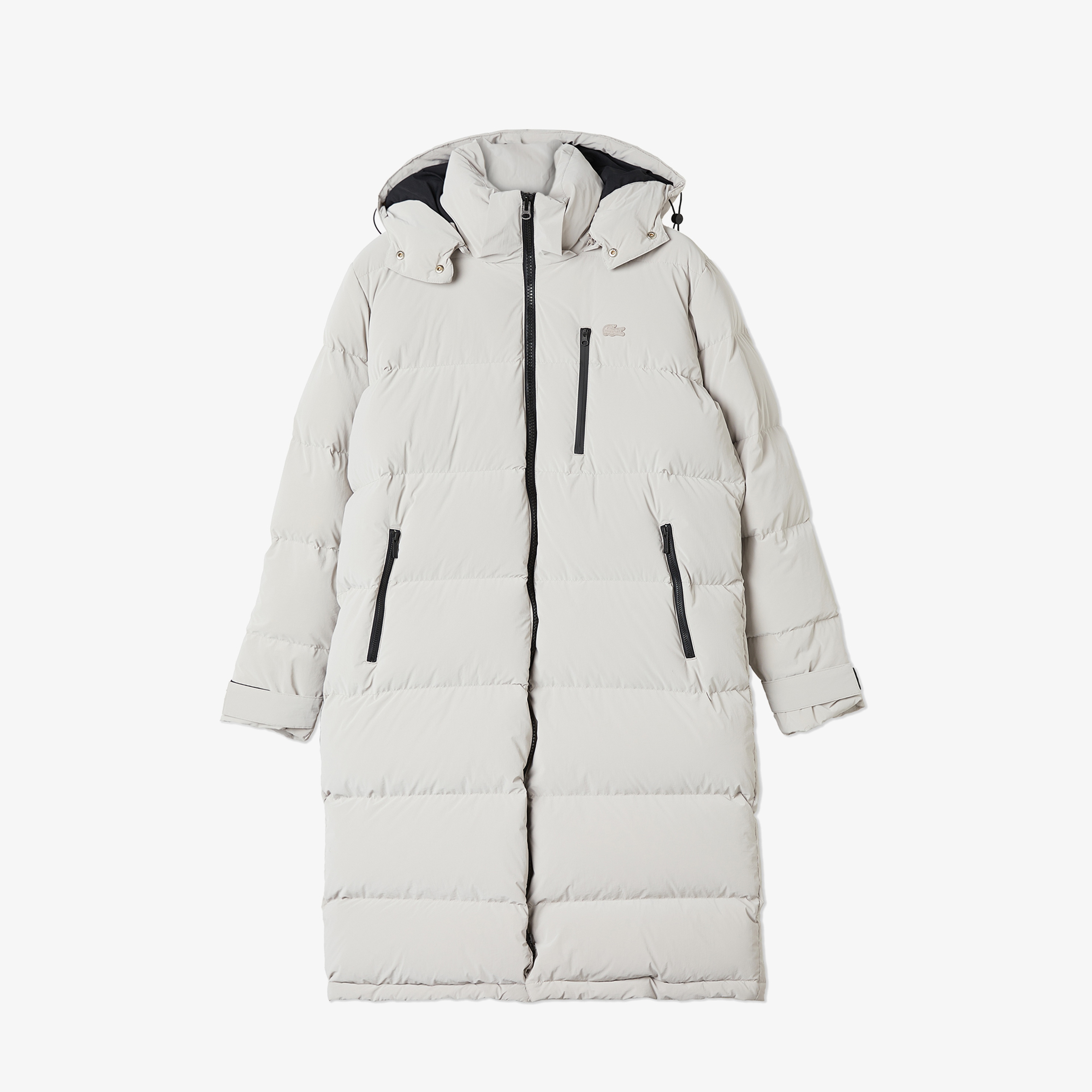 Kadın Kapüşonlu Kapitone Gri Mont