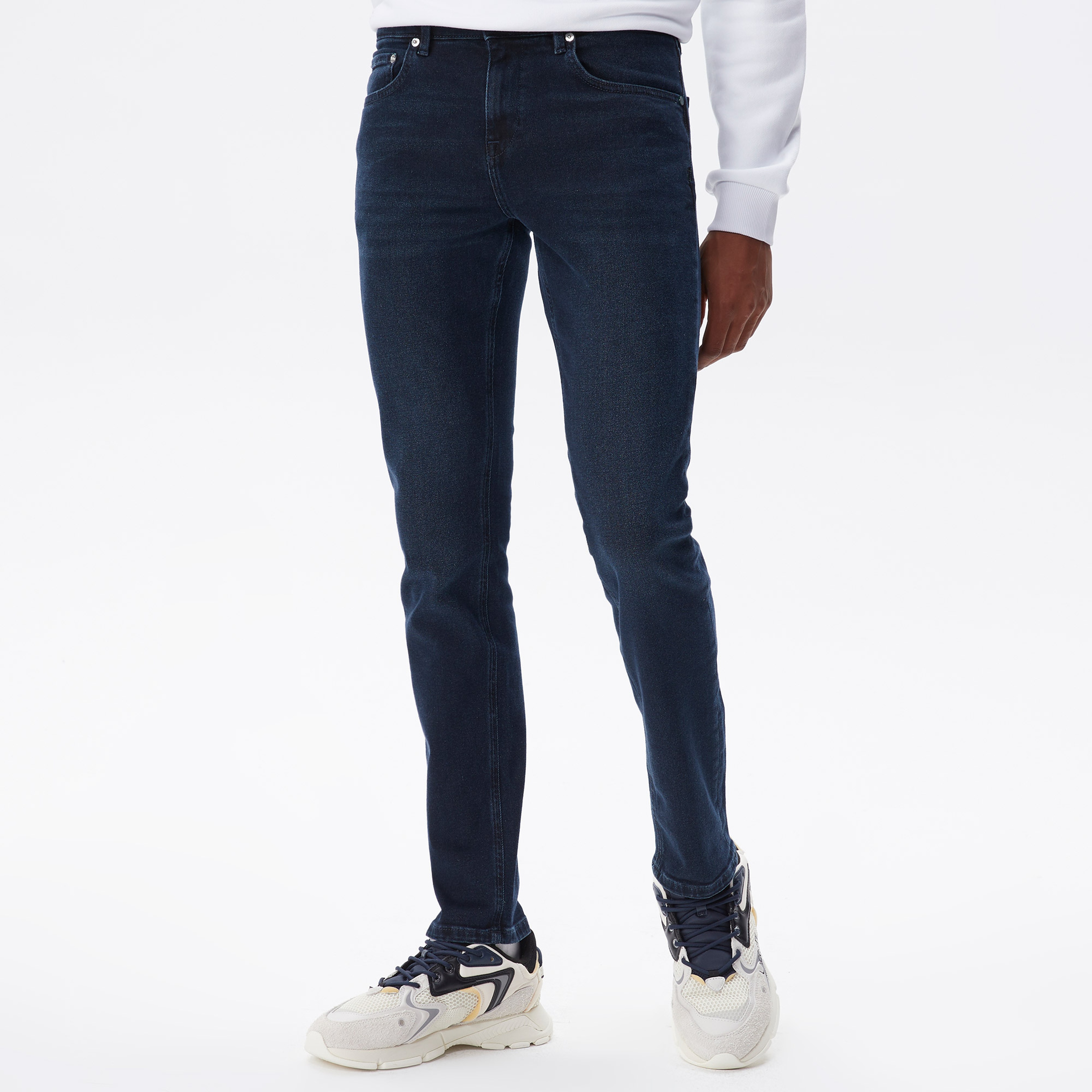 Erkek Slim Fit Lacivert Jean Pantolon