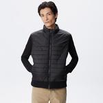 Erkek Dik Yaka Kapitone Siyah Mont