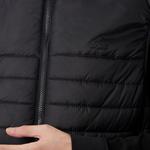 Erkek Dik Yaka Kapitone Siyah Mont