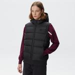 Kadın Kapüşonlu Kapitone Siyah Mont