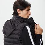 Erkek Dik Yaka Kapitone Siyah Mont