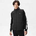 Erkek Dik Yaka Kapitone Siyah Mont