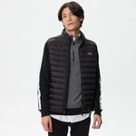 Erkek Dik Yaka Kapitone Siyah Mont