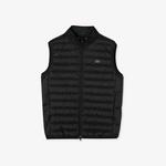 Erkek Dik Yaka Kapitone Siyah Mont