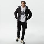 Erkek Kapüşonlu Kapitone Siyah Mont