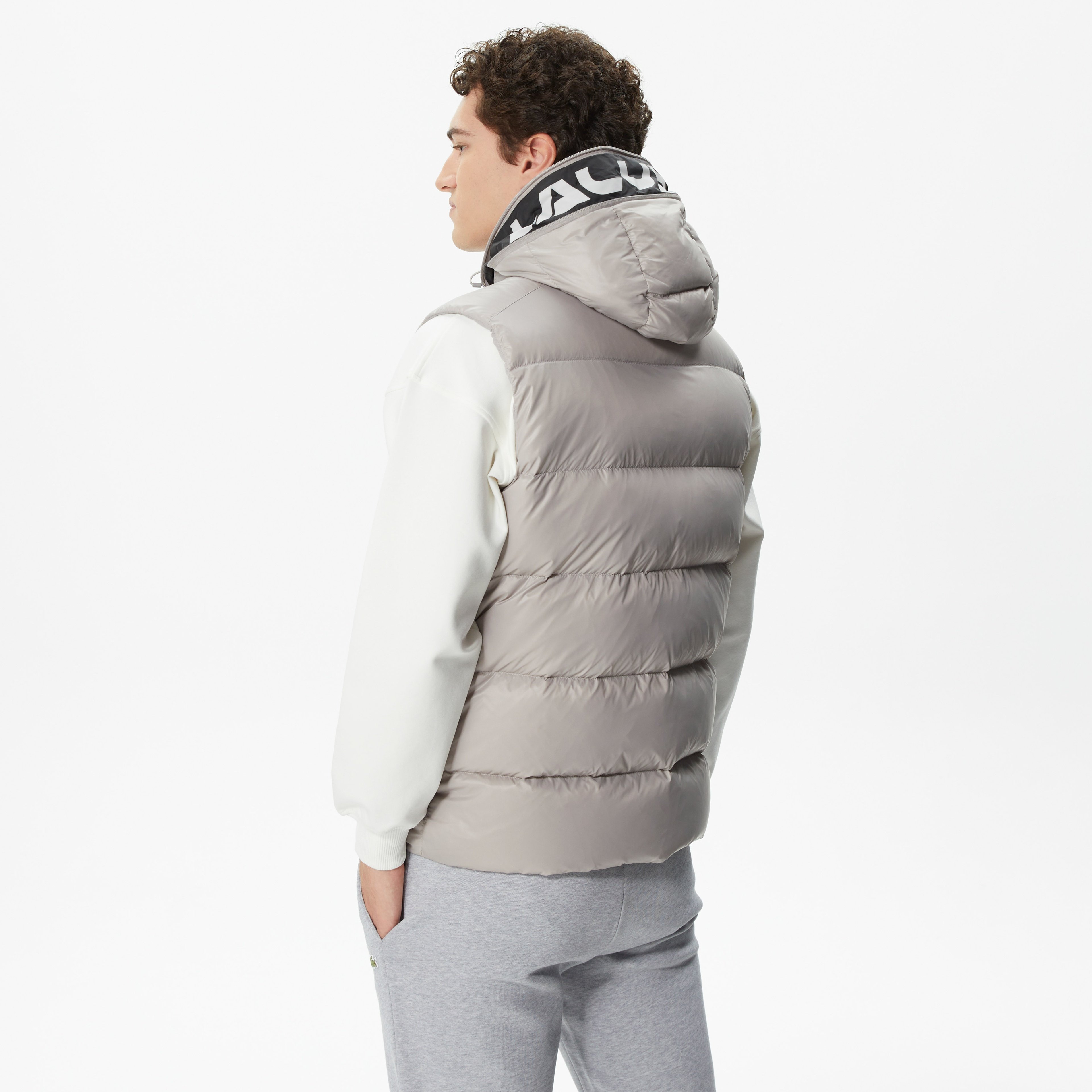 Erkek Kapitone Gri Yelek