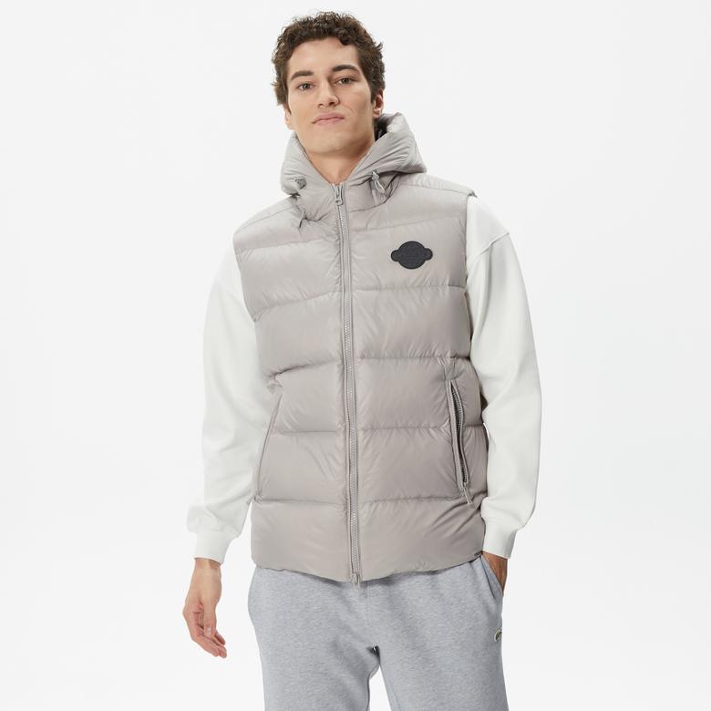 Erkek Kapitone Gri Yelek