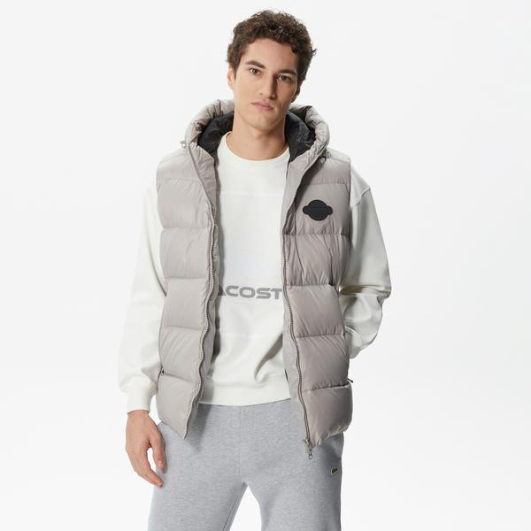 Erkek Kapitone Gri Yelek