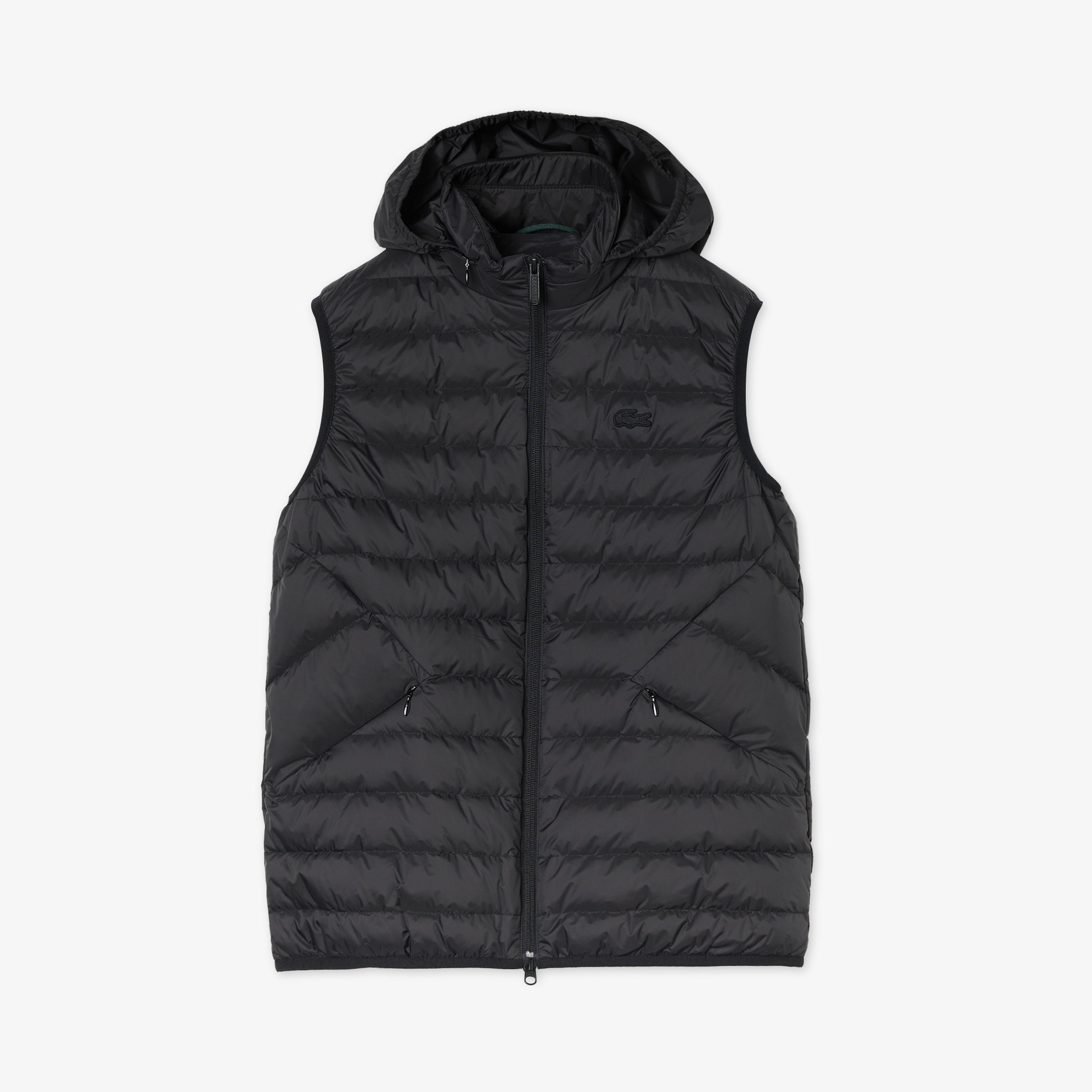 Kadın Dik Yaka Kapitone Siyah Yelek