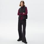 Kadın Dik Yaka Kapitone Siyah Yelek