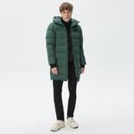 Erkek Kapüşonlu Kapitone Haki Mont