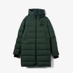 Erkek Kapüşonlu Kapitone Haki Mont