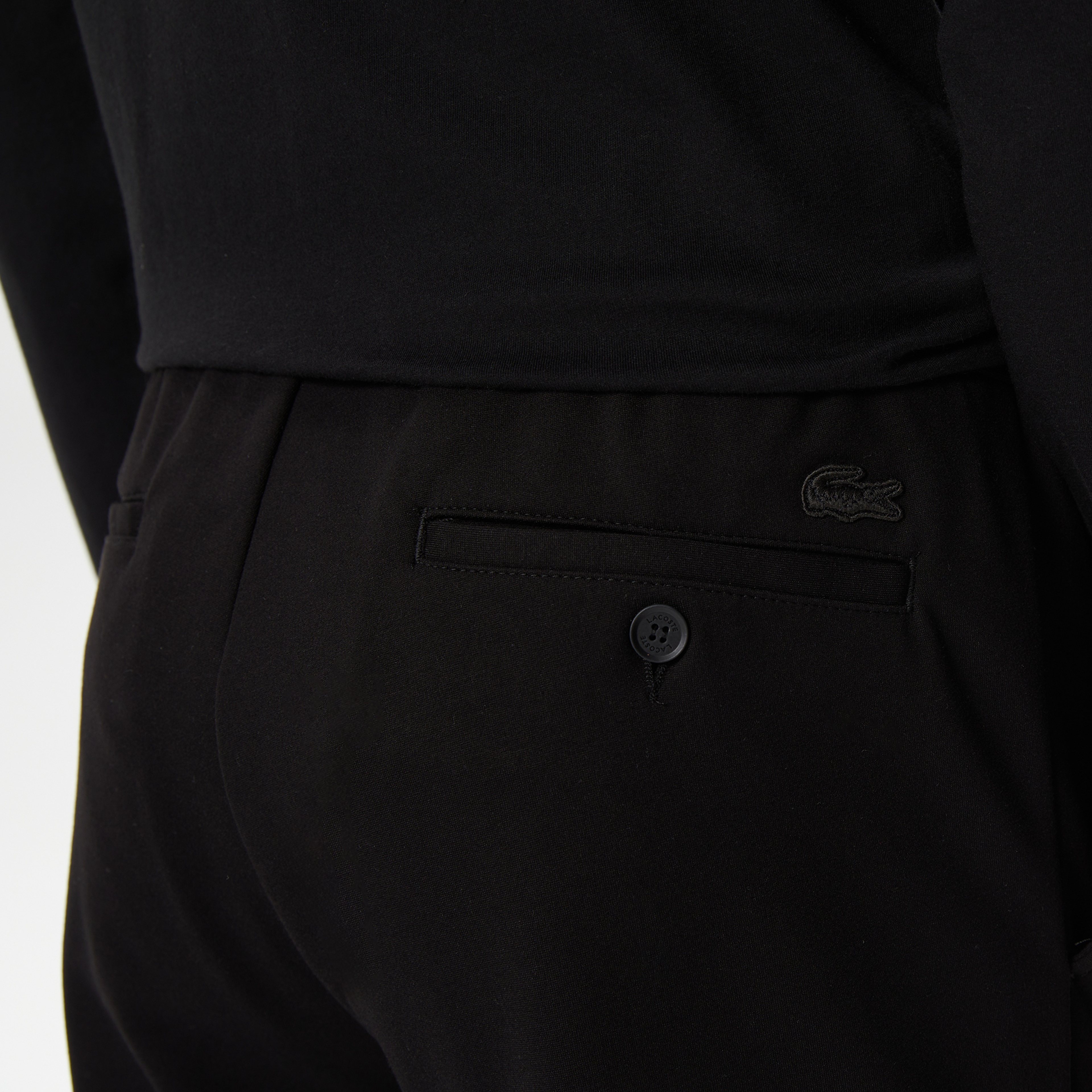 Erkek Tappered Fit Siyah Pantolon