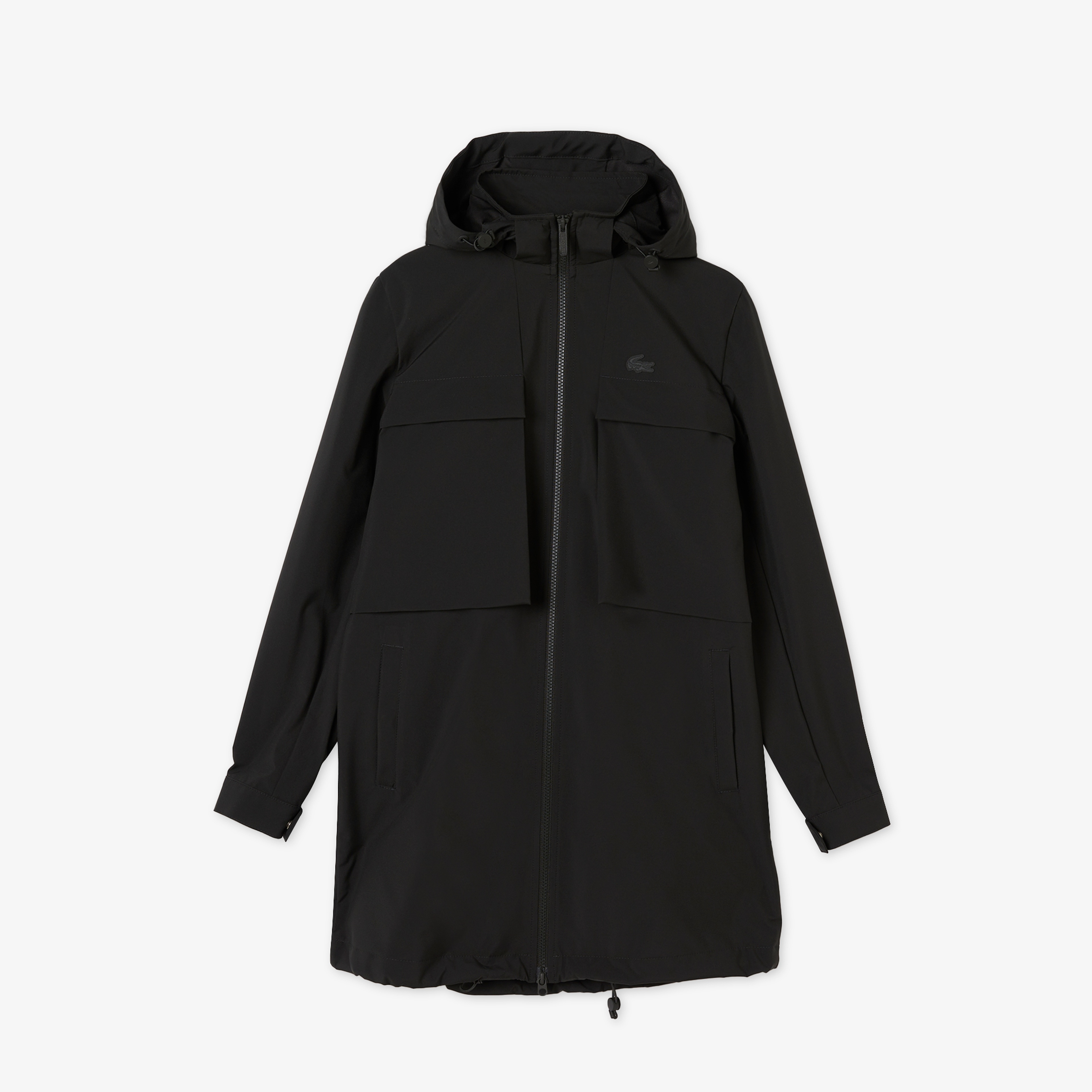 Kadın Kapüşonlu Haki Mont