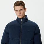 Erkek Gömlek Yaka Renk Bloklu Lacivert Mont