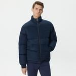 Erkek Gömlek Yaka Renk Bloklu Lacivert Mont