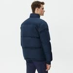 Erkek Gömlek Yaka Renk Bloklu Lacivert Mont