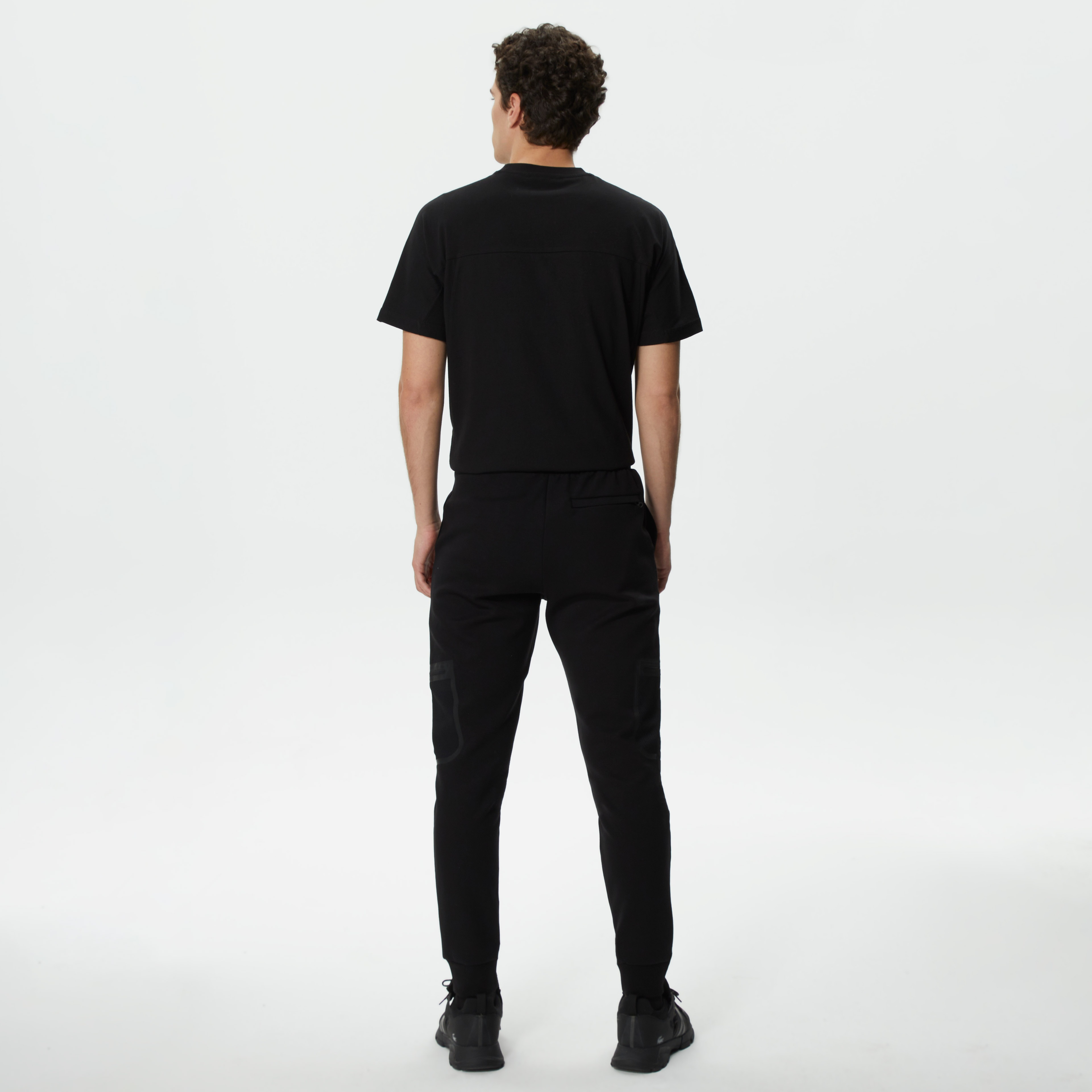 Erkek Slim Fit Siyah Eşofman Altı