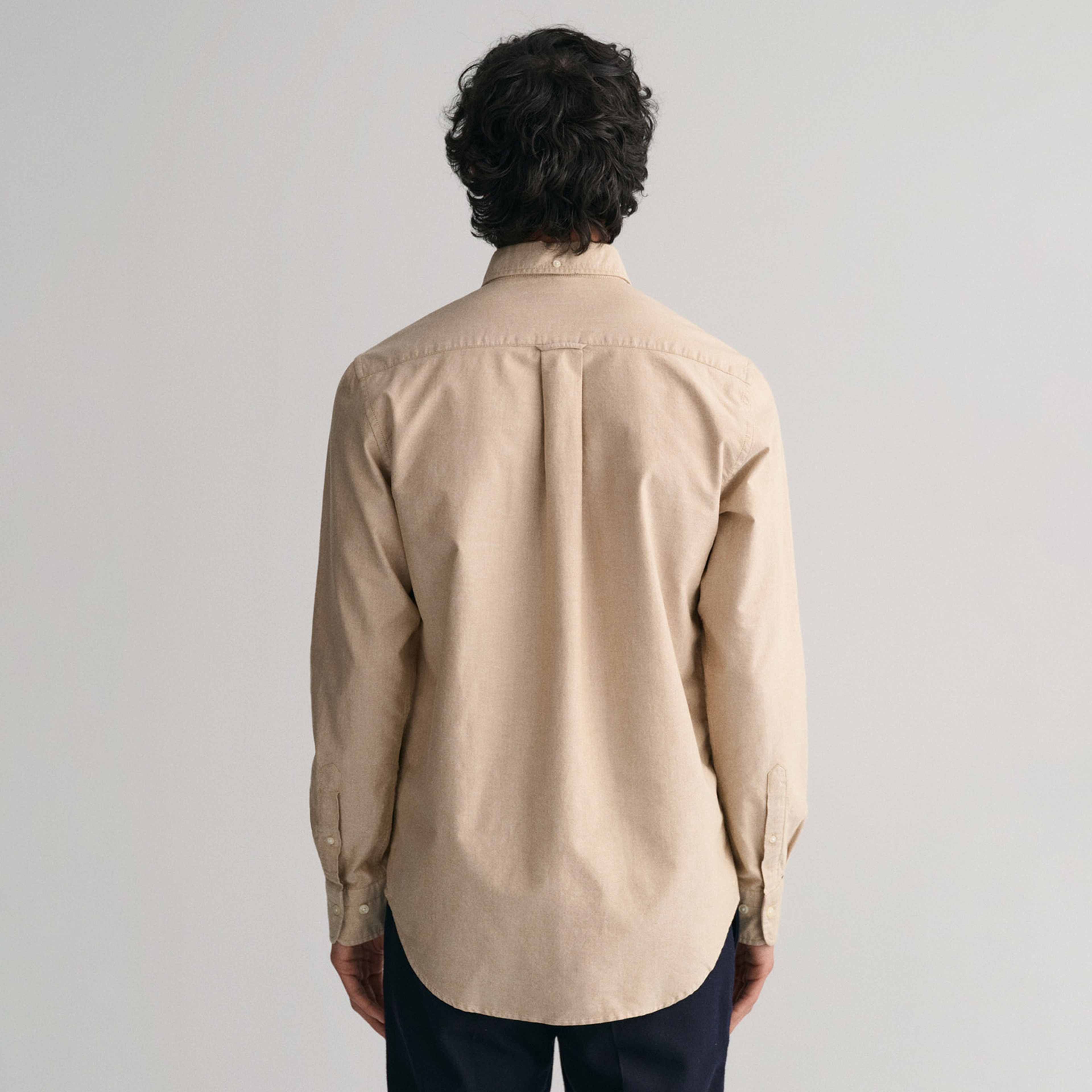 GANT Erkek Kahverengi Regular Fit Düğmeli Yaka Oxford Gömlek