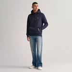 Gant Erkek Lacivert Regular Fit Kapüşonlu Sweatshirt