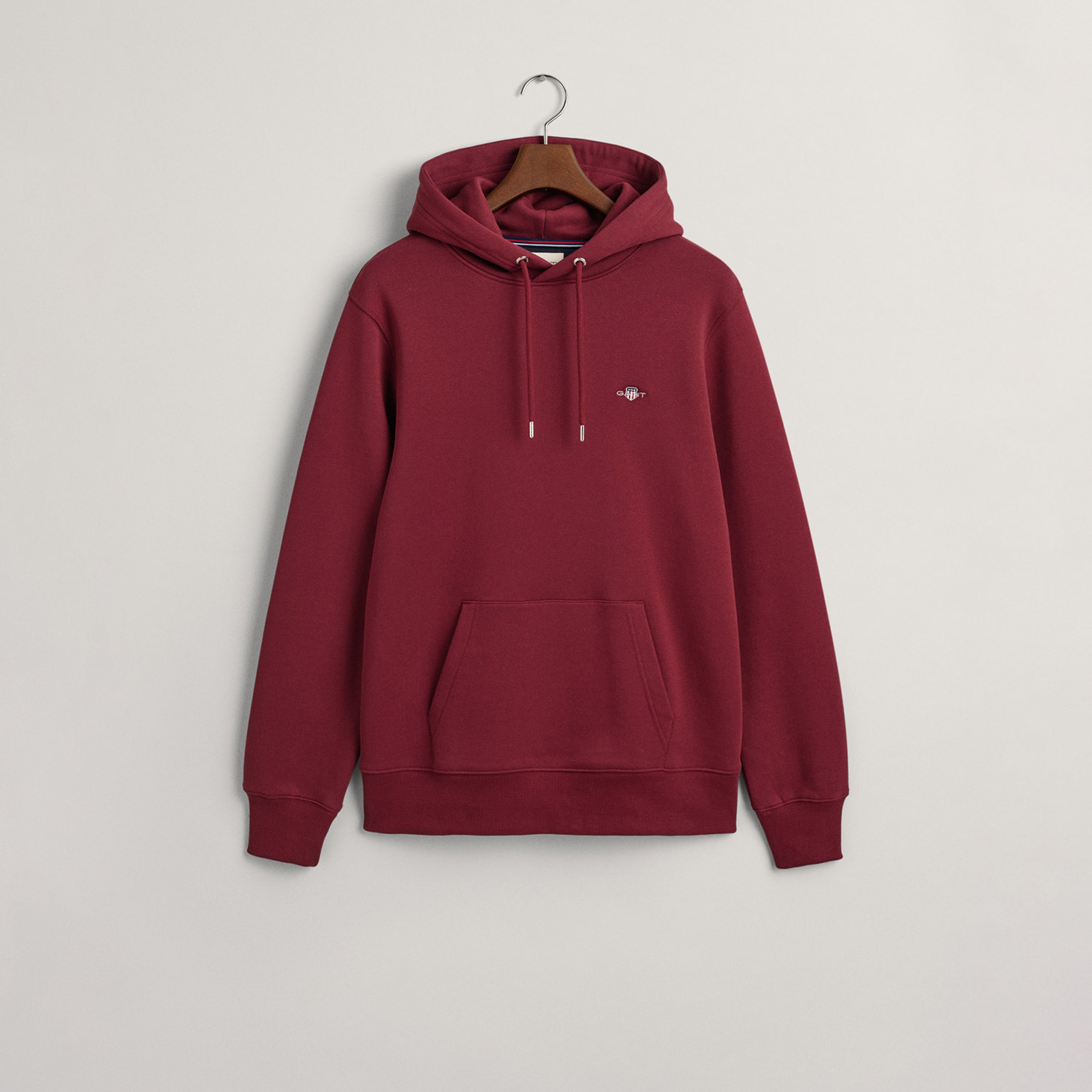 GANT Erkek Bordo Regular Fit Kapüşonlu Sweatshirt