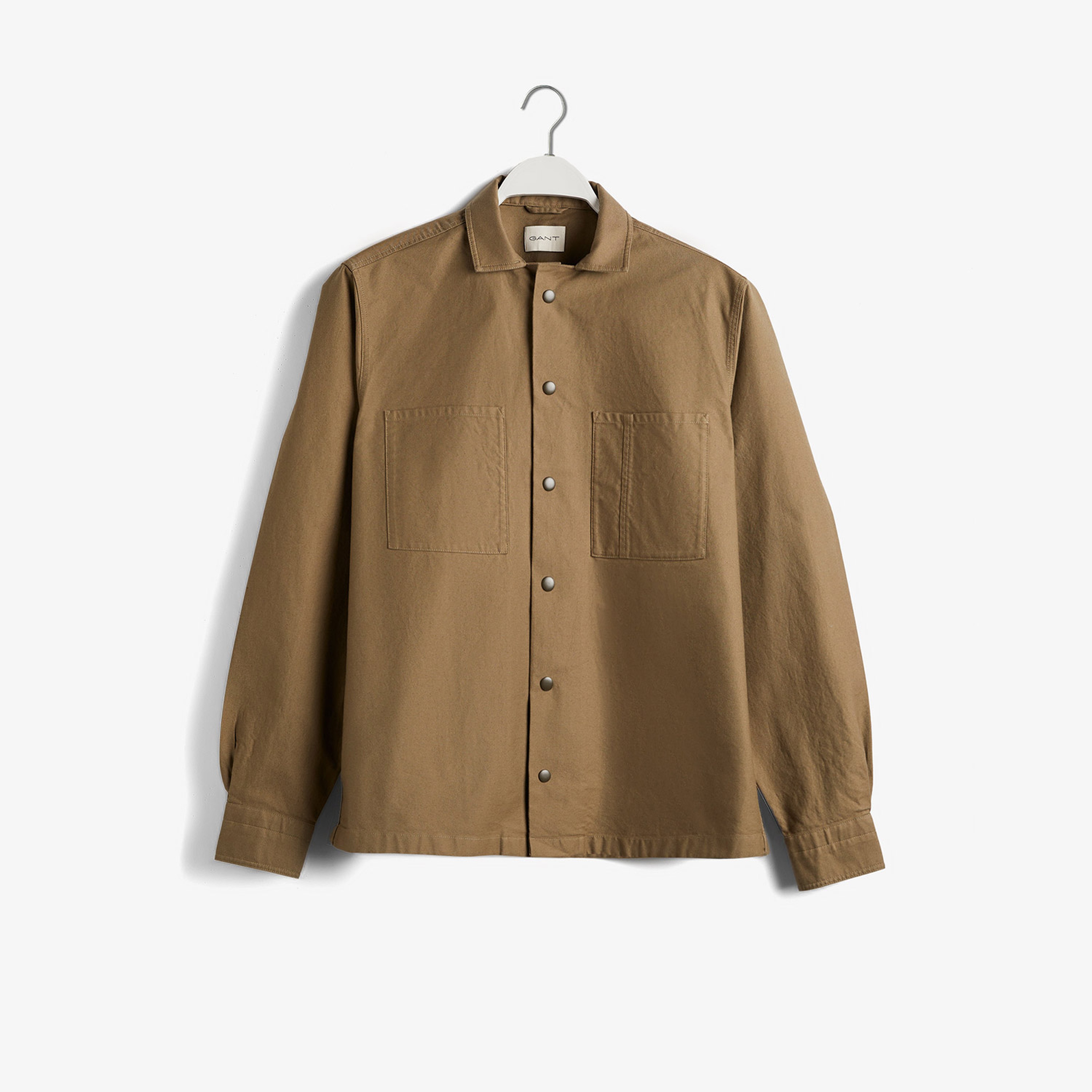 GANT Erkek Kahverengi Relaxed Fit Klasik Yaka Gömlek
