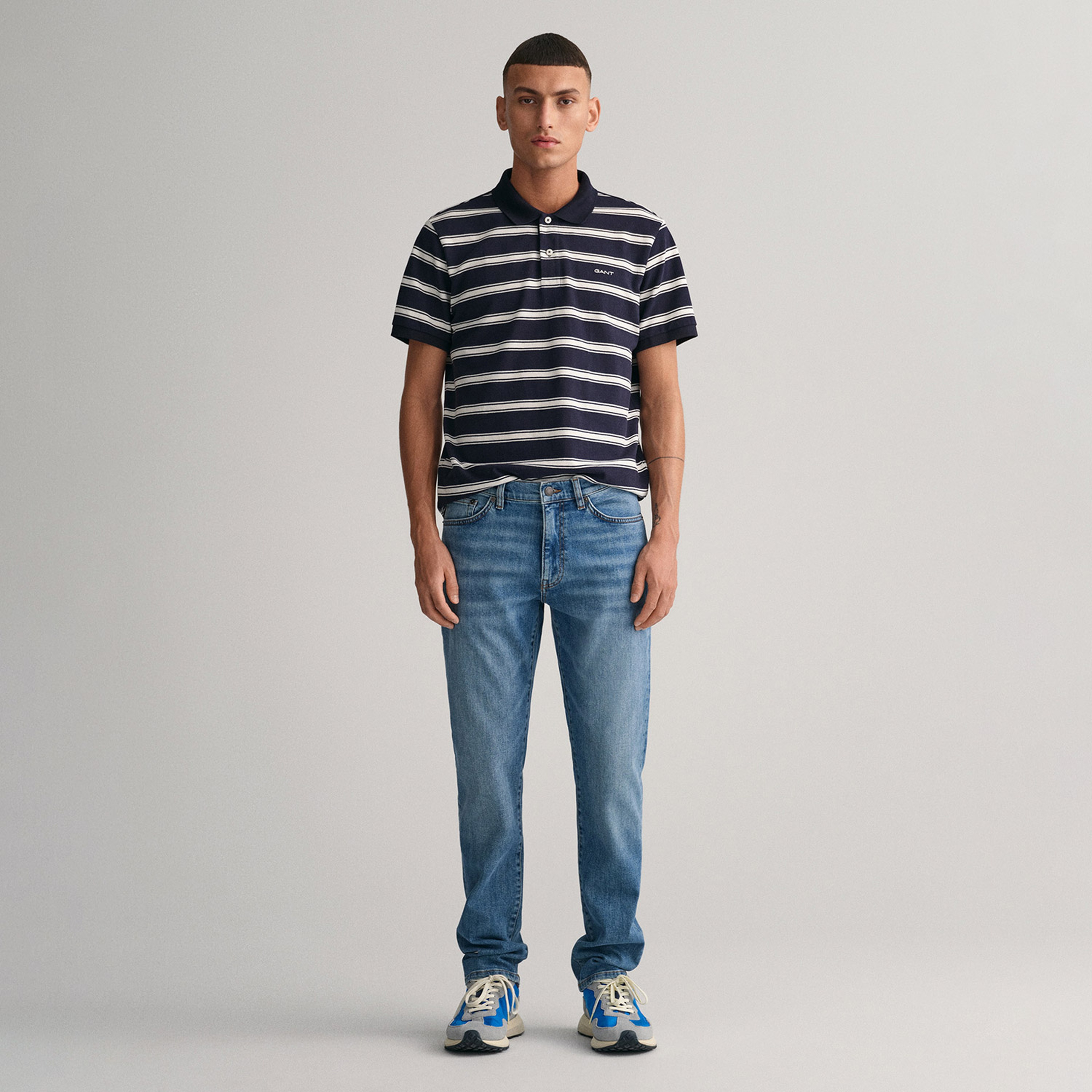 GANT Erkek Mavi Slim Fit Jean Pantolon
