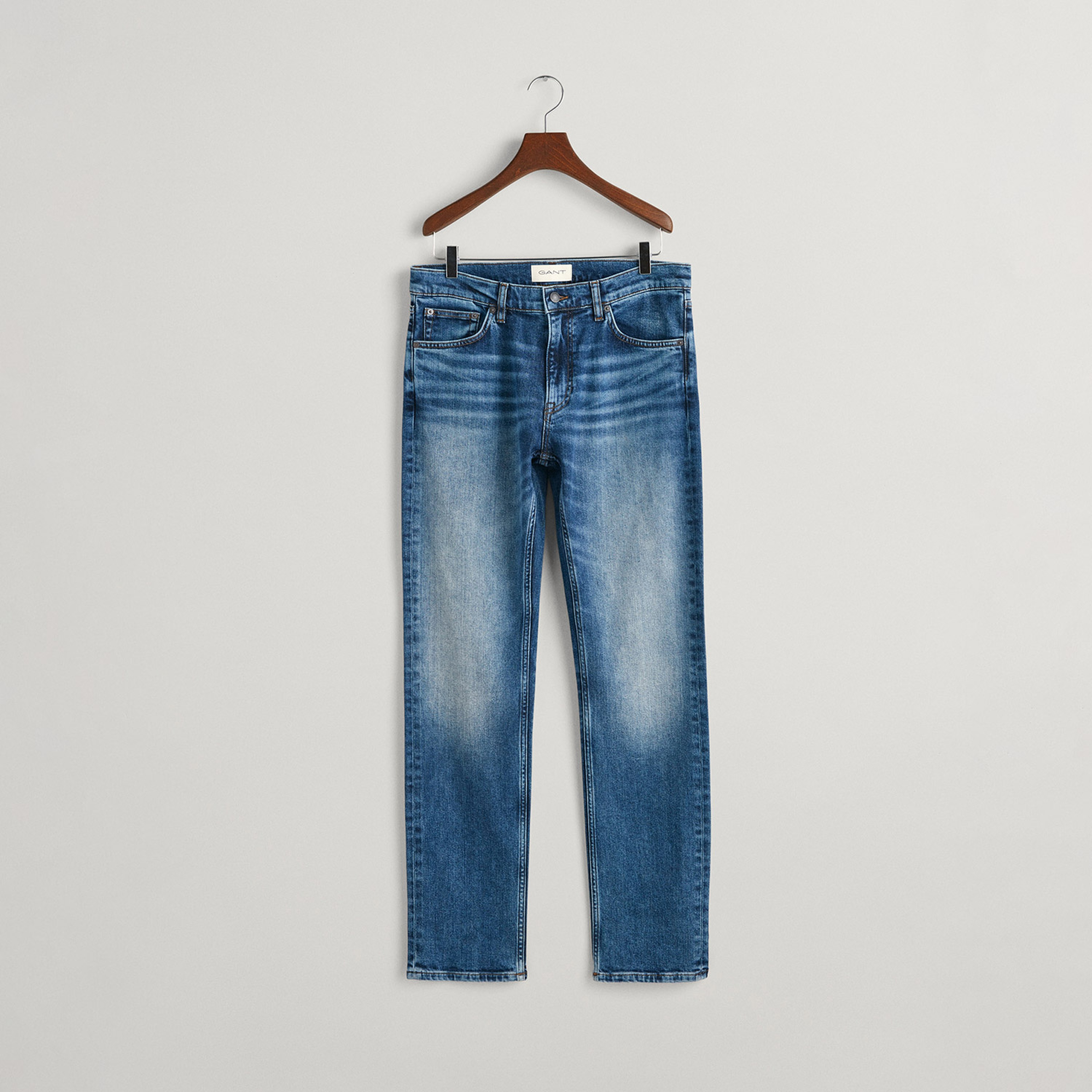GANT Erkek Mavi Regular Fit Jean