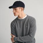 GANT Erkek Gri Regular Fit Bisiklet Yaka Kazak