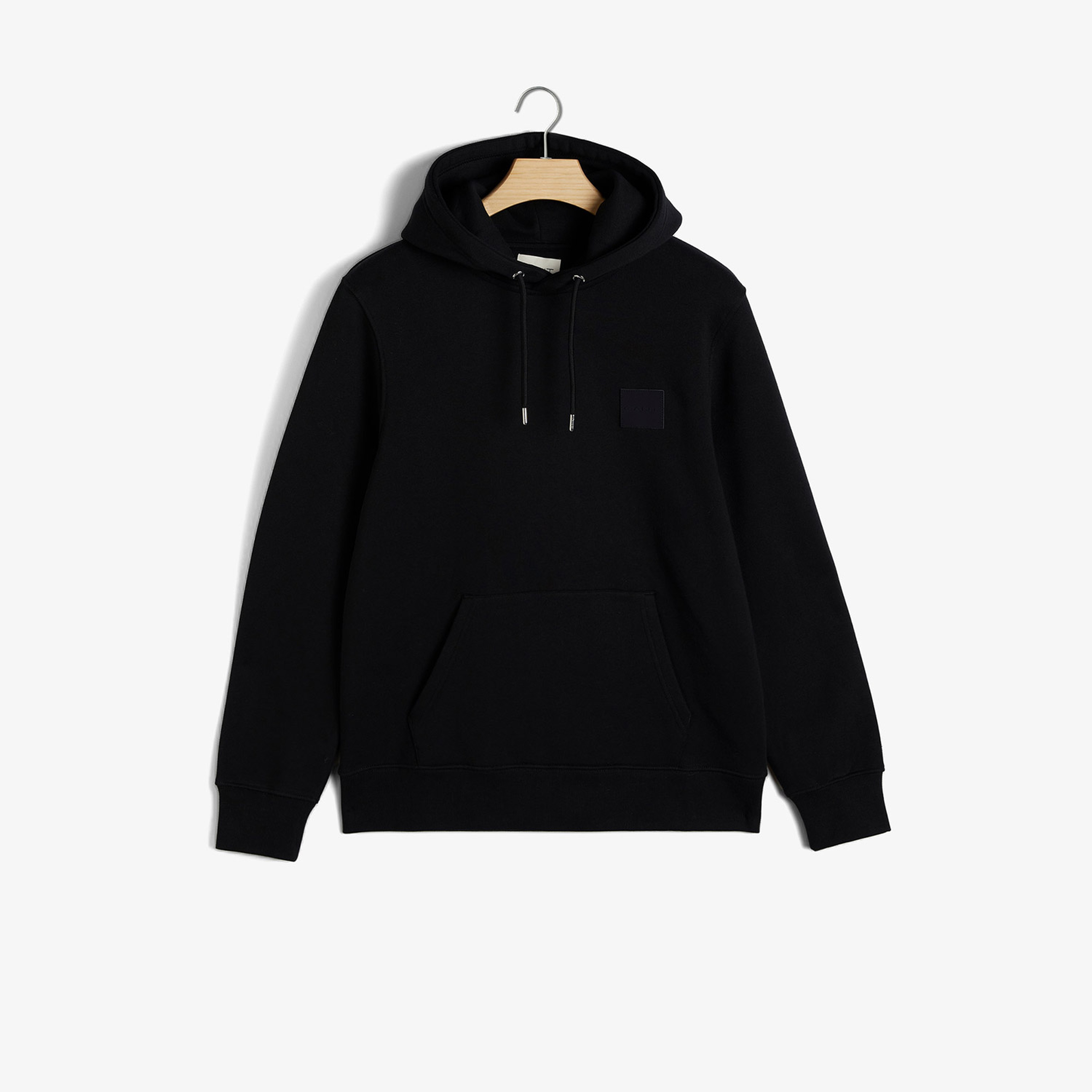 GANT Erkek Siyah Regular Fit Kapüşonlu Logolu Sweatshirt