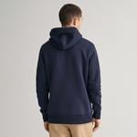 GANT Erkek Lacivert Regular Fit Kapüşonlu Logolu Sweatshirt