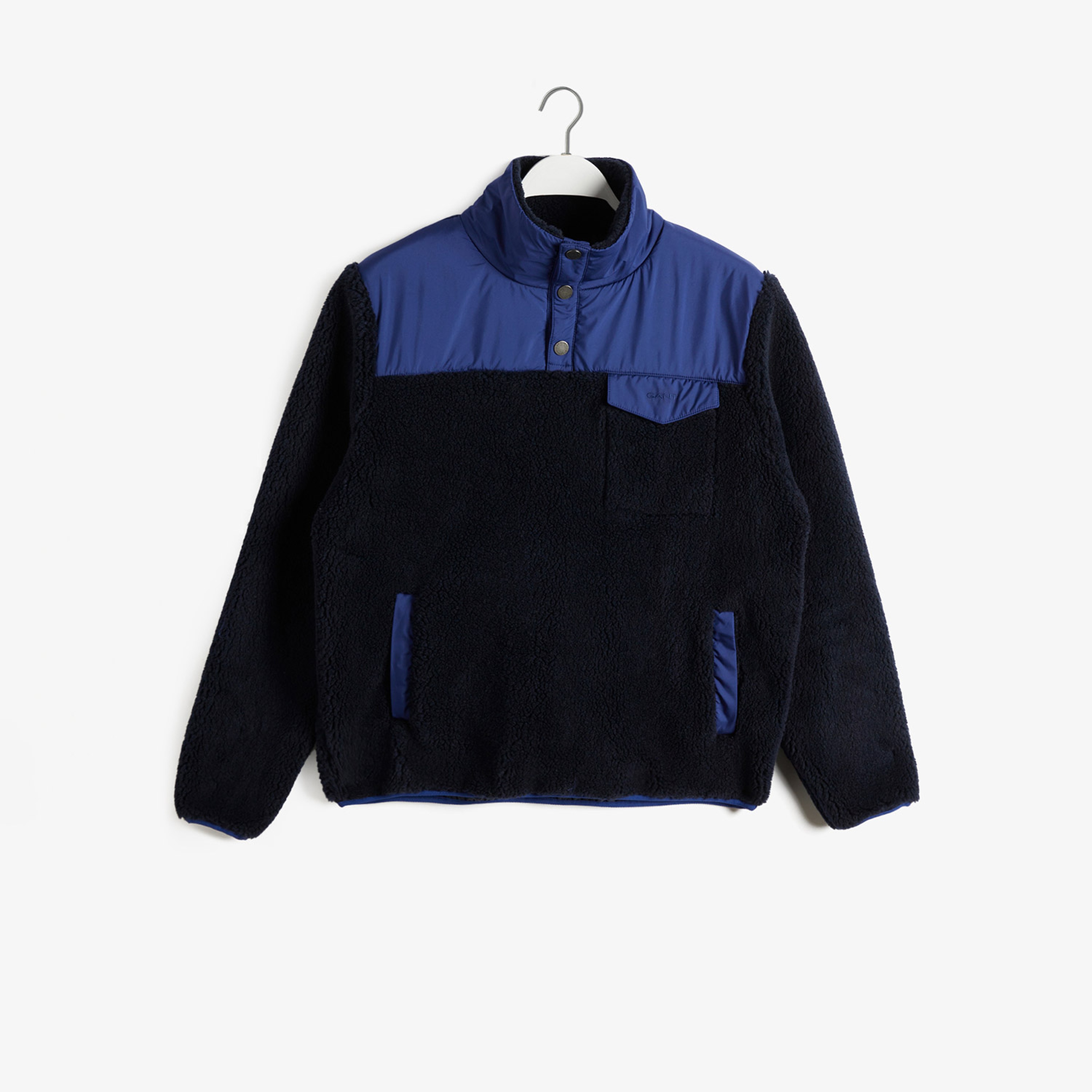 GANT Erkek Lacivert Regular Fit Dik Yaka Sweatshirt