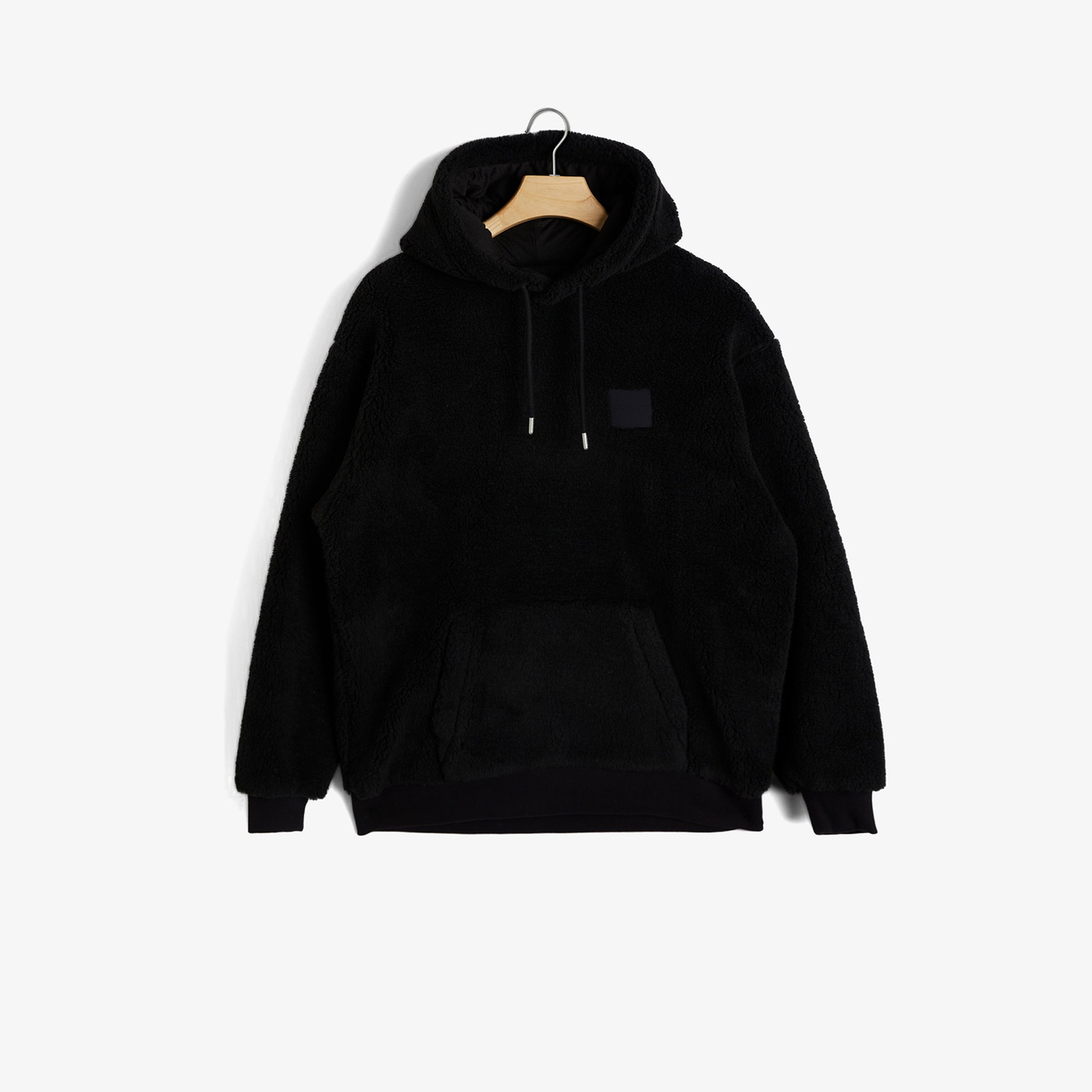 GANT Erkek Siyah Relaxed Fit Kapüşonlu Sweatshirt